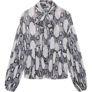 Mint Velvet Grey Abstract Print Blouse